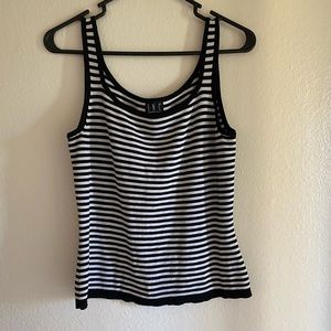 INC Black & White Striped Tank!
